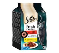 Sheba Delices Gourmands 36 x 50 g umido gatto - Taste of Paris - Manzo, Pesce bianco, Fegato di Pollo