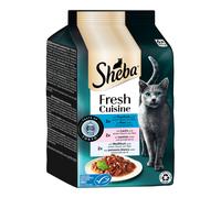 Sheba Delices Gourmands Taste of Tokyo 6 x 50 g Umido per gatto - Tonno, Salmone, Pesce bianco in salsa