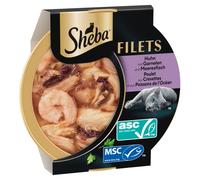 Sheba Filets 32 x 60 g Umido per gatto - Pollo con Gamberetti