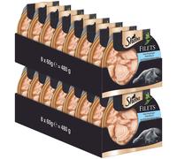 Sheba Filets 16 x 60 g Umido per gatti - Pesce bianco
