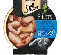 SHEBA Filets Cat Lattina Multipack 32x60G POLLO E TONNO
