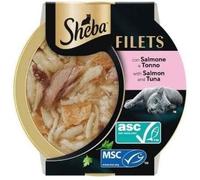 Sheba Filets per Gatti Salmone E Tonno Vaschetta 60g