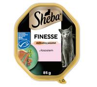 SHEBA Finesse vaschetta 85 g - alimento umido completo per gatti adulti, con salmone, in paté