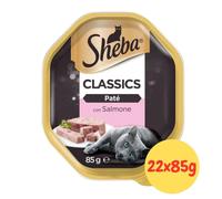 Sheba Gatto Patè Classic Gusto Salmone - 22x85gr