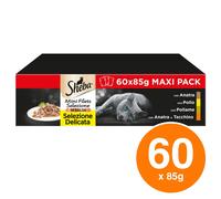 Sheba Mini Filets Selezione Delicata in Salsa Cibo per Gatti Multipack 60x 85g