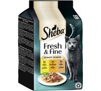 Sheba MP Fresco E Fine Pollo, Tacchino E Anatra In Salsa 36 X 50G