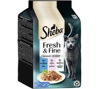 SHEBA Mp Fresco & Bene Tonno, Salmone & Leucisco IN Gelatina 36 X 50g