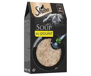 Sheba Multipack Soup - cibo umido per gatti in sacchetto - pollo - 40 x 40 g
