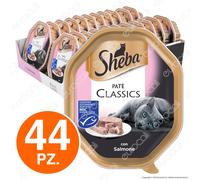 Sheba Paté Classic Cibo per Gatti al Gusto Salmone - 44 Vaschette da 85g