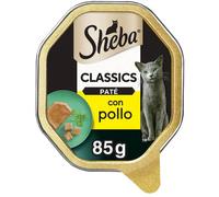 Sheba Patè classics 85gr Pollo - confezione da 22 pezzi - Cibo umido per gatti - 1° ORDINE? scegli lo sconto BZR5 / BZR20 + 200 punti fedeltà