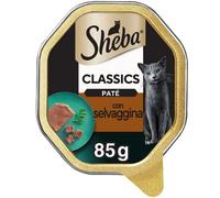 Sheba Patè classics 85gr Selvaggina - confezione da 22 pezzi - Cibo umido per gatti - 1° ORDINE? scegli lo sconto BZR5 / BZR20 + 200 punti fedeltà