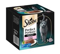 Sheba Perfect Portions 48 x 37,5 g Umido per gatto - Paté con salmone