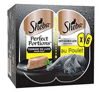 Sheba Perfect Portions - Vaschette di spugna di lusso per gatti con pollo, 1 x 37,5 g