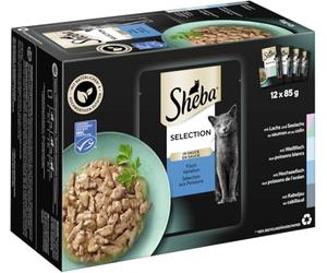 SHEBA Sacchetto multipack Selection in salsa pesce Variation MSC 1 x 12 x 85 g