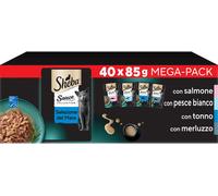 Sheba Sauce Collection Selezione del Mare Cat Busta Multipack 40x85G MIX PESCE