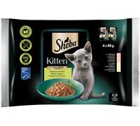 Sheba Selezione Assortita Kitten Busta Multipack 4x85G SALMONE E POLLO