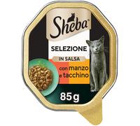 Sheba Selezione Cat Vaschetta Multipack 22x85G MANZO E TACCHINO