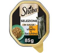 Sheba Selezione Cat Vaschetta Multipack 22x85G VITELLO E TACCHINO
