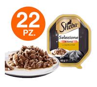 Sheba Selezione in Salsa Cibo per Gatti al Gusto Agnello e Pollo - 22 Vaschette
