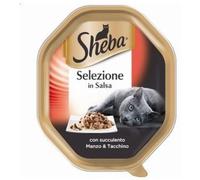 Sheba Selezione in Salsa con Manzo e Tacchino Vaschetta 85g