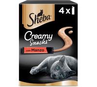 SHEBA Snack Gatto Creamy Snack Manzo 4X12G