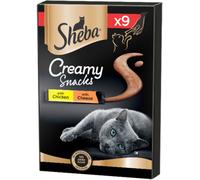 Sheba Snack Gatto Creamy Snack Pollo e Formaggio 9X12G