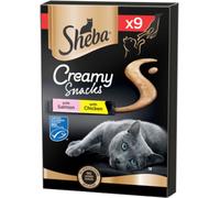 Sheba Snack Gatto Creamy Snack Pollo e Salmone 9X12G