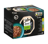 Sheba Vaschette 24 x 85 g Umido per gatto - Creazioni Speciali in Salsa (Coniglio, Trota, Pollo, Tacchino & Pollo)