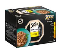Sheba Vaschette 24 x 85 g Umido per gatto - Selezione in Salsa (Pollo & Tacchino, Pollo, Pollame, Taccino)