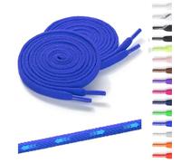 Shecret 2 Paia di Lacci Elastici per Scarpe, Piatti - Lacci Elastici Senza Nodo per Bambini e Adulti, Larghi 7 mm, Laccio in Gomma