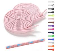 Shecret 2 Paia di Lacci Elastici per Scarpe, Piatti - Lacci Elastici Senza Nodo per Bambini e Adulti, Larghi 7 mm, Laccio in Gomma