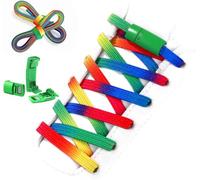 Shecret Elastici Lacci con Chiusura in Metallo, Lacci Senza Nodo No Tie, Magnetico Laccio Elastici per Scarpe con Chiusura in Metallo per Bambini e Adulti, Adatto a Tutte Le Scarpe