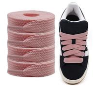Shecret Fermacavi Spessi per Adidas Campus 00s, Confezione da 2 Paia Lacci Spessi Piatta e Larga da 15mm, Lacci di Ricambio per Scarpe da Ginnastica - Rosa