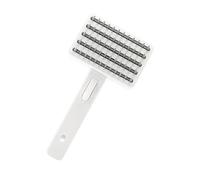 Shedding Dog Brush, Ergonomic Pet Grooming Brush, Detangling Dematting Care, Versatile Shedding Tool for Home, Bathing, and Massage, 7,48 x 3,94 x 1,77 Inches, White