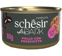 Schesir After Dark Cat Filetti in brodo Grain Free Pollo con prosciutto 80 g