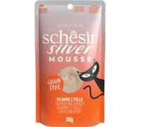 SCHESIR CAT SILVER MOUSSE SALMONE & POLLO 80 GR.
