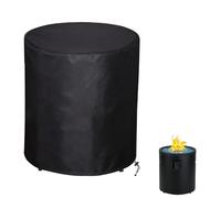 SheeChung Copertura rotonda per braciere, 61 cm di profondità x 68,6 cm di altezza, resistente, 600D, impermeabile e resistente alle intemperie, adatta per braciere a gas propano da 50,8 a 61 cm