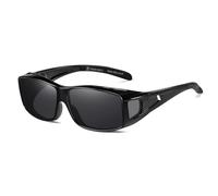 SHEEN KELLY Occhiali da sole polarizzati Uv400 adattarsi su occhiali per uomini coprono gli occhiali da sole che pescano avvolgimento a specchio lente