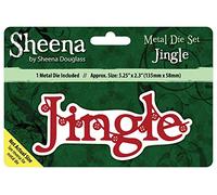 Sheena Douglass "Jingle Christmas Sentiment Die, Argento