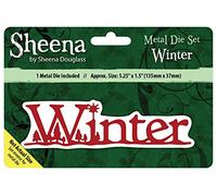 Sheena Douglass "Winter Christmas Sentiment Die, Argento