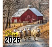 Sheep 2026 Calendar: Pasture-dwelling fluff balls in peaceful settings