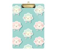 Sheep Ash Sticker Style Lago Blu Clip Board Cartella Hard Board per allenatori Medical Classroom Size 9 x 12.5 Tabla para escribir con Clip