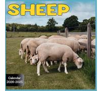 Sheep Calendar 2025: 2 Year Planner January 2025 - December 2026 | Sheep Cover Design