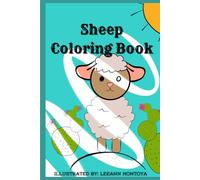 Sheep Coloring Book - 50 pages - Children, adult, toddler, kid, gift, school, Easter, Christmas, Hanuka, birthday, travel book, drawing, coloring, ... basket, cheap gift, gift, holiday, school,
