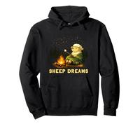 Sheep Dreams - Campfire Marshmallow Camping Felpa con Cappuccio
