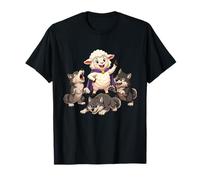 Sheep Hero Leading Playful Wolf Pack Maglietta