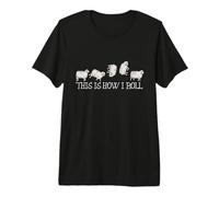 Sheep Lover Kids How I Roll Funny Sheep Maglietta Premium