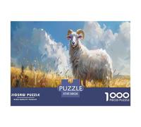 Sheep on The Grassland Puzzle Giochi 1000 Pezzi Regalo Per Amore E Amico Arte Interesting Puzzle Adulti Foto 38x26cm/1000pcs