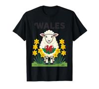 Sheep Support Galles St Davids Day Design Maglietta