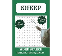 Sheep Word Search Puzzle Book: Word searches with easy to read print about sheep, lambs, farm life, barnyard | 6 x 9 inches, 110 pages | 50+ ... times, homesteaders, farm lovers, and more